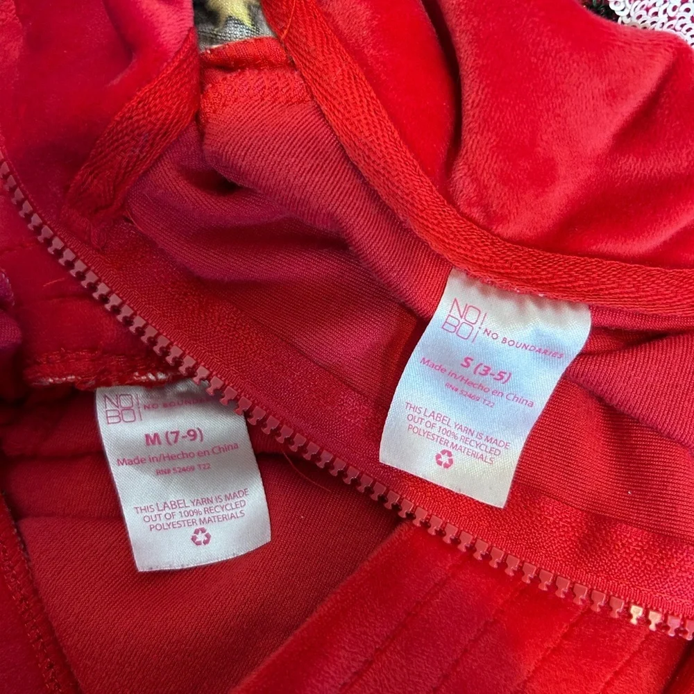 Holiday Red Velour Tracksuit - Picture 8 of 8